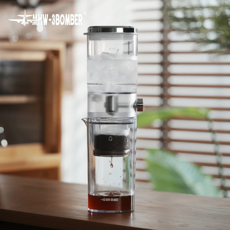 MHW-3BOMBER Cold Brew Coffee Maker – Slow Cold Drip 400ml | Professional Tower Style | Atelier Du Brew