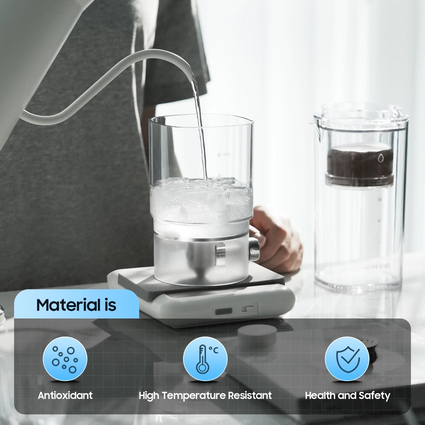 MHW-3BOMBER Cold Brew Coffee Maker – Slow Cold Drip 400ml | Professional Tower Style | Atelier Du Brew