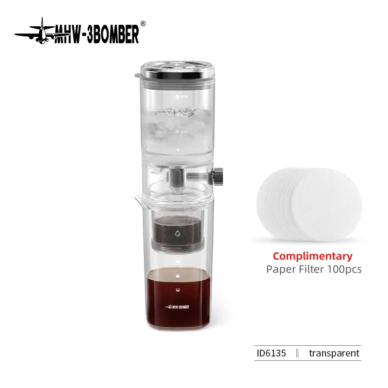 MHW-3BOMBER Cold Brew Coffee Maker – Slow Cold Drip 400ml | Professional Tower Style | Atelier Du Brew